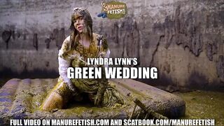 Green Wedding in cowshit