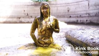 Green Wedding in cowshit