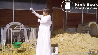 Green Wedding in cowshit