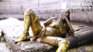 Green Wedding in cowshit