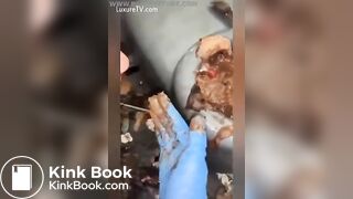 Filthy Porta Potty Shit Eating Whore