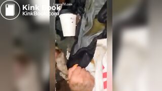 Filthy Porta Potty Shit Eating Whore