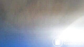 Femdom shits down slaves throat!