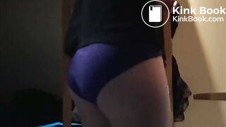 Tied amateur poops her panties