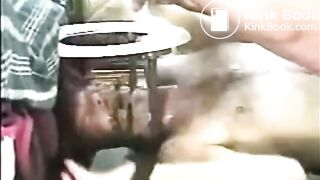 Faggot Force Fed Shit And Piss