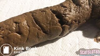 Fat, Hairy Ass Late Night Scat Close-Up