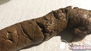 Fat, Hairy Ass Late Night Scat Close-Up