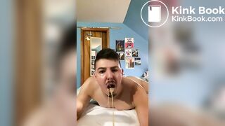 Buffalo Boy Getting Pukey