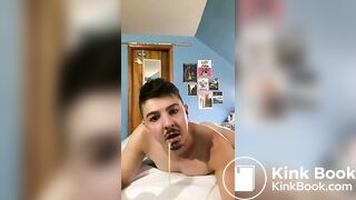 Buffalo Boy Getting Pukey