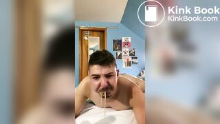 Buffalo Boy Getting Pukey