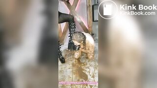Scat Slave  is Human Toilet fucjed by -mistress