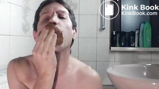 twink eating and smearing shit