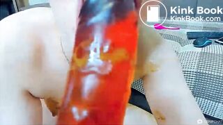 Dirty anal teen tastes shit