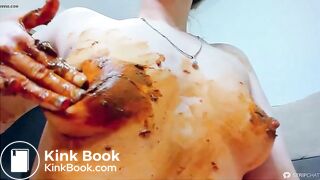 Dirty anal teen tastes shit