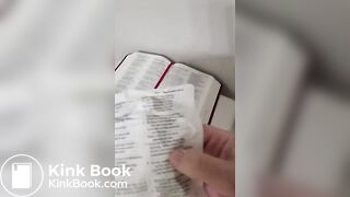 Cleaning my toilet with the bible  HAIL SATAN!