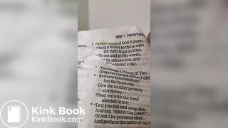 Cleaning my toilet with the bible  HAIL SATAN!