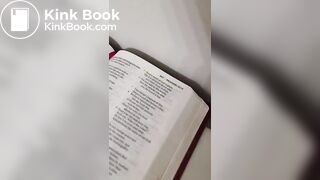 Cleaning my toilet with the bible  HAIL SATAN!