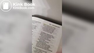 Cleaning my toilet with the bible  HAIL SATAN!