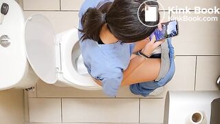 Nurse shitting at work