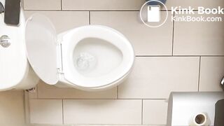 Nurse taking a dump at work