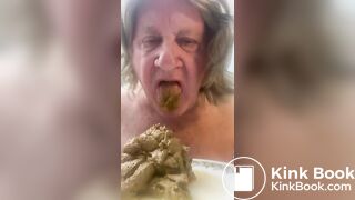 sissy eats shit