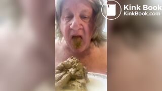 sissy eats shit