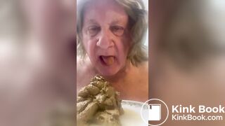 sissy eats shit
