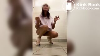 Pulls the shit right from her bony ass