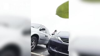 Girls pooping outdoor