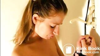 Teen tied panty pooping