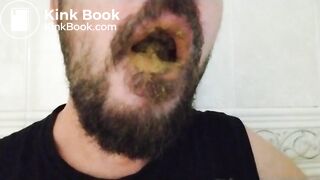 Gay Swallows Fresh Handful of Shit