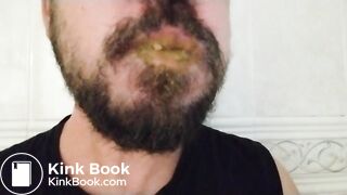 Gay Swallows Fresh Handful of Shit