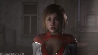 Powergirl X Catwoman Lesbian Bondage and BDSM