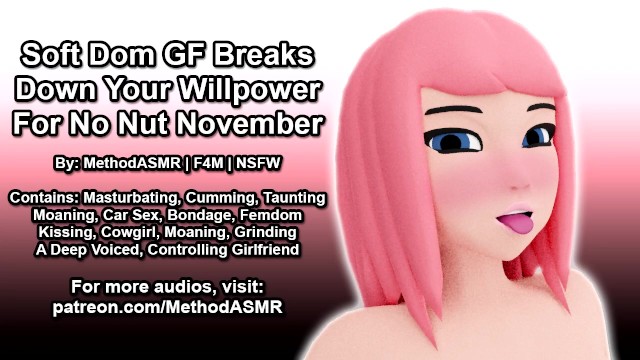 Soft Dom GF Breaks Your Willpower For No Nut November (Erotic Audio)