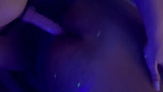 Pegging his asshole with my 12 inch strap on!!!