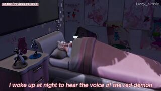 Loveley night with stepsister ends with rough fucking of her tight pussy - sims 4 - 3D animation