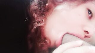 so sexy my big mouth sucking all the cock, sucking up to the stalk until he ejaculates hot