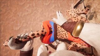 Furry x Furry POV pillory slapping and fucking bondage bdsm