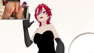 【Hentai_Anime】Mistress giving handjob while spanking slave