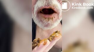 Gay Scat Porn, Gay myself eat pooping