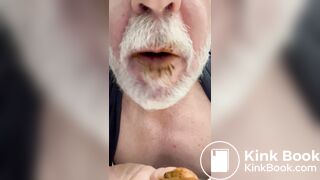 Gay Scat Porn, Gay myself eat pooping