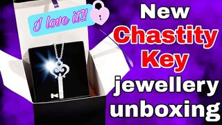 Unboxing my new Chastity Key Jewellery from Chastity Shop! Femdom BDSM Real Homemade Milf Stepmom