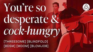 Sir surprises me with a threesome so I suck his dick [rough sex] [erotic audio porn] [mdom]