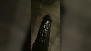 OMG! Tried to sneak moms Bbc dildo back into her room but heard her getting fucked hard