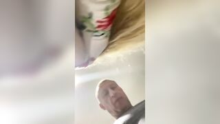 Hot and sexy girl got licked by old man in the kitchen, till hard screaming orgasm.