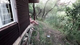 POV outdoor face pissing compilation at a nude resort