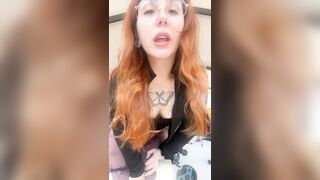 Sweaty body workshop JOI in gym from nerdy emo redhead
