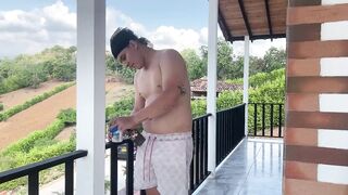 PAINTER ENDS UP FUCKING WITH HIS OWN BOSS UNTIL HE LEAVES HER FULL OF CUM