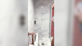 Desperation pee! The bathroom was occupied and she wet her pyjamas!
