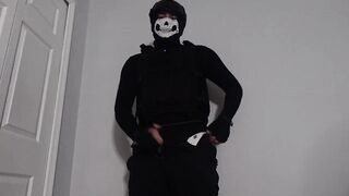 Masked Ghost Cosplayer Loves Cumming (heavy breathing)
